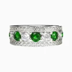 lucentset-gold-garnet-demantoid-ring - VESPERIA RING lucentset