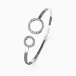White gold bracelet for women featuring a natural diamond – AMARA BRACELET Lucent Set
