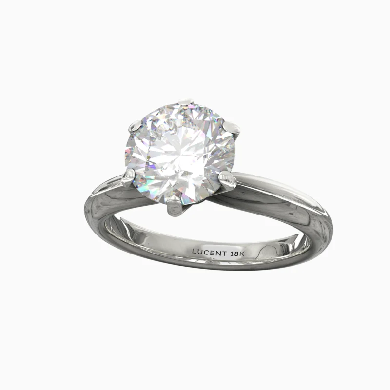 white gold diamond ring- DIAMORA RING lucentset