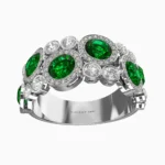 gold-garnet-demantoid-ring - SERAPHINA RING lucentset