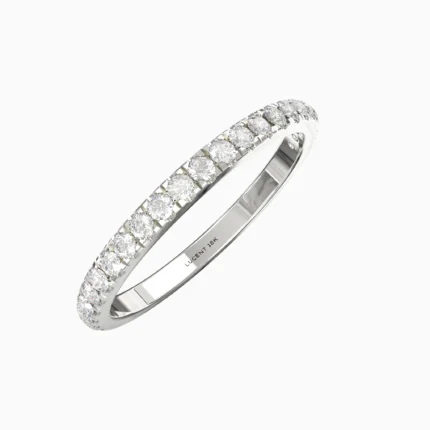 handmade white gold diamond ring - DIBA RING lucentset