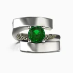 lucentset-gold-garnet-demantoid-ring - RAYA RING lucentset