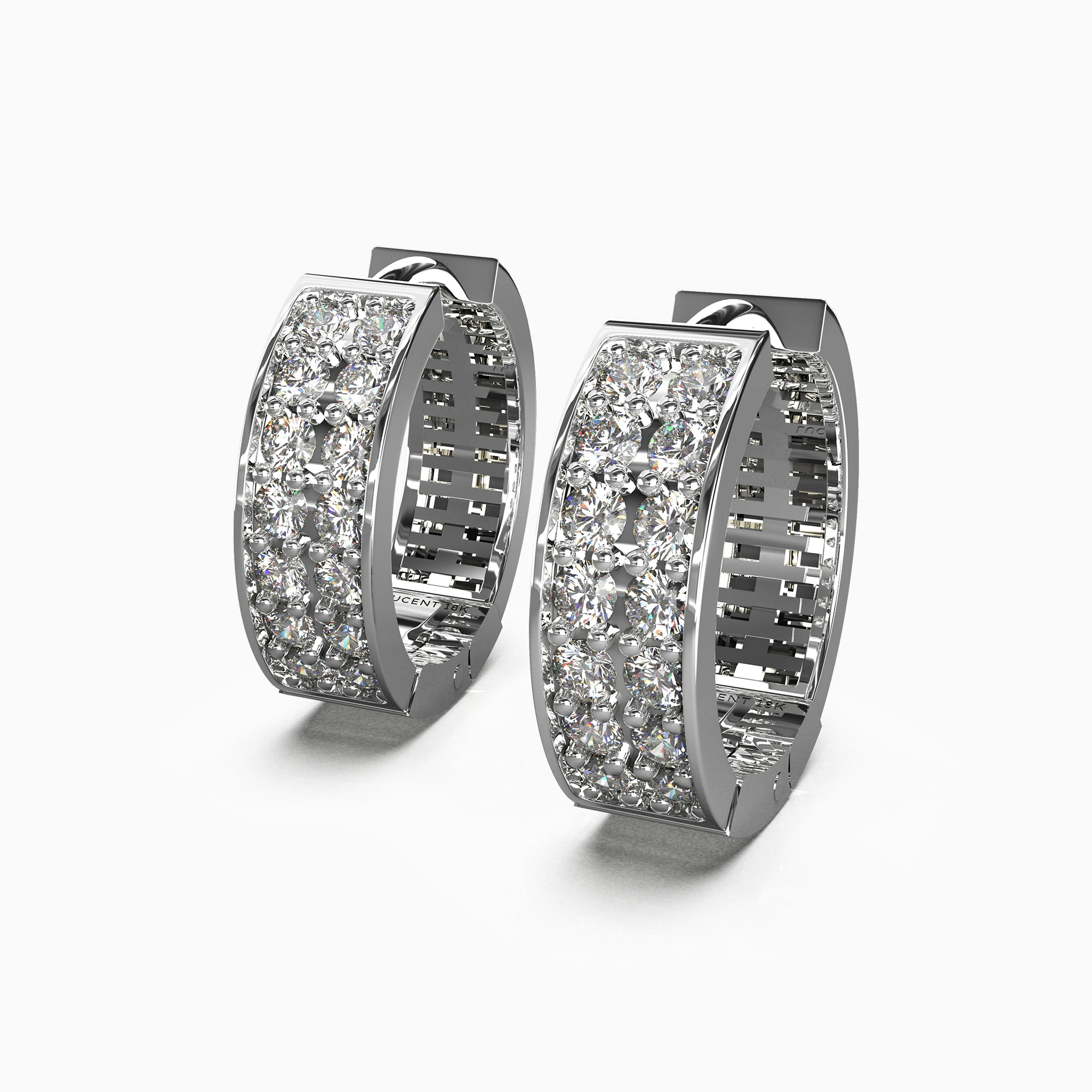 Lucentset, Gold, white diamond, alam earrings-2 lucentset-gold-white-diamond-earrings