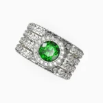 lucentset-gold-garnet-demantoid-ring - MELORIN RING lucentset