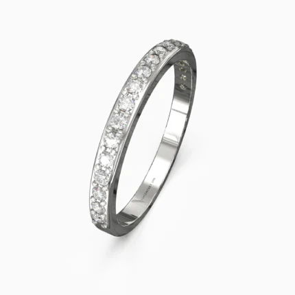Diamond engagement ring in white gold - ATRIN RING lucentset