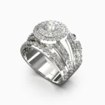 Elegant diamond jewelry ring in white gold - Calicera RING lucentset