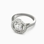 Elegant white gold ring featuring sparkling diamonds and fine gemstones - IVO RING lucentset