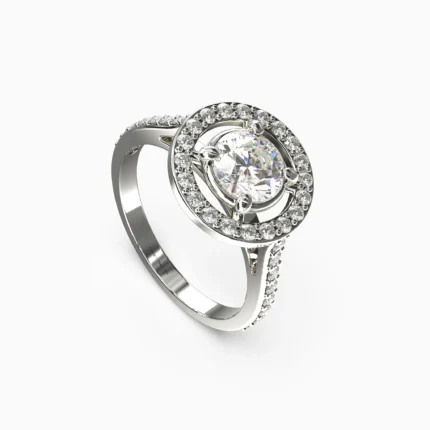 natural white diamonds ring - IVO RING lucentset