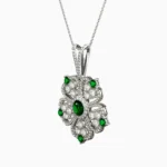 gold-garnet-demantoid-pendant - AVIN NECKLACE lucentset
