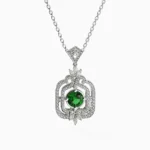 gold-garnet-demantoid-pendant - TALVONA NECLLACE lucentset