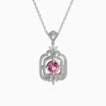 Elegant women’s jewelry with pink spinel - TALVONA NECKLACE lucentset