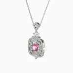 gold-pink-spine-pendant - TALVONA NECKLACE lucentset
