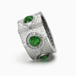 Lucentset, Gold, Garnet, and Demantoid VELARIE-Ring-2