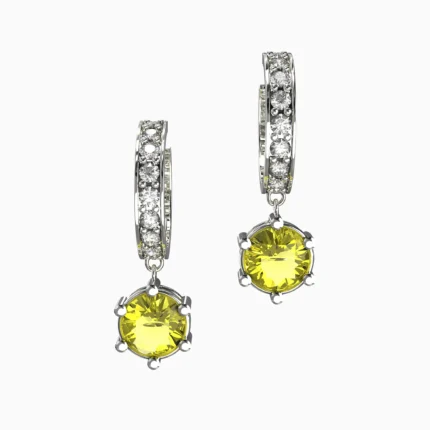 lucentset-gold-natural yellow citrine -OCEARA-earring-11-EARRING
