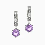lucentset-natural purple amethyst -OCEARA-earring13-Earrings