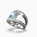 VORA RING (natural aquamarine) - Image 2