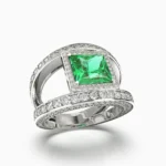 lucentset-gold-natural green tourmaline-vora-ring