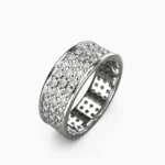 Elegant diamond jewelry ring in white gold - wedding ring- GALAXY_RING1