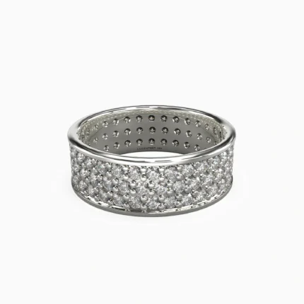 White gold wedding jewelry ring with a diamond stone -lucentset-GALAXY_RING2