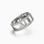 18K white gold ring featuring natural diamonds wedding ring-lucentset - SOGAND_-RING3