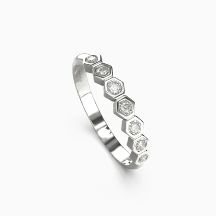 18K white gold wedding ring e -RING and diamonds - ABAN_RING3-lucentset