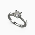 Elegant wedding ring with fine jewelry details - PARINA_RING2-lucentse